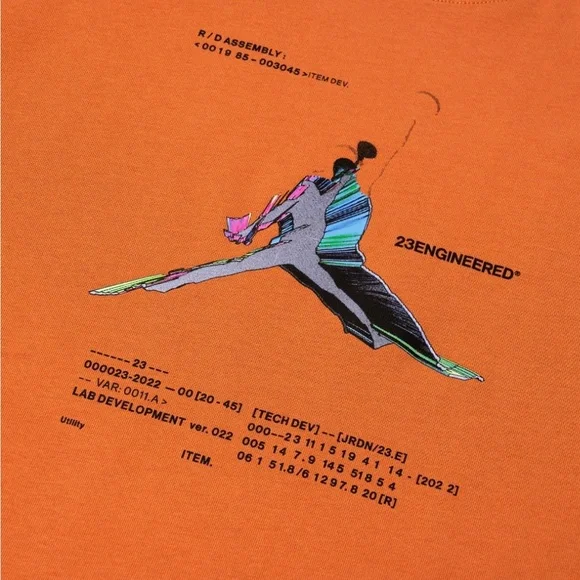 JORDAN MEN 23 ENGINEERED TEE (RUST OXIDE) SIZE MEDIUM - Picture 3 of 7